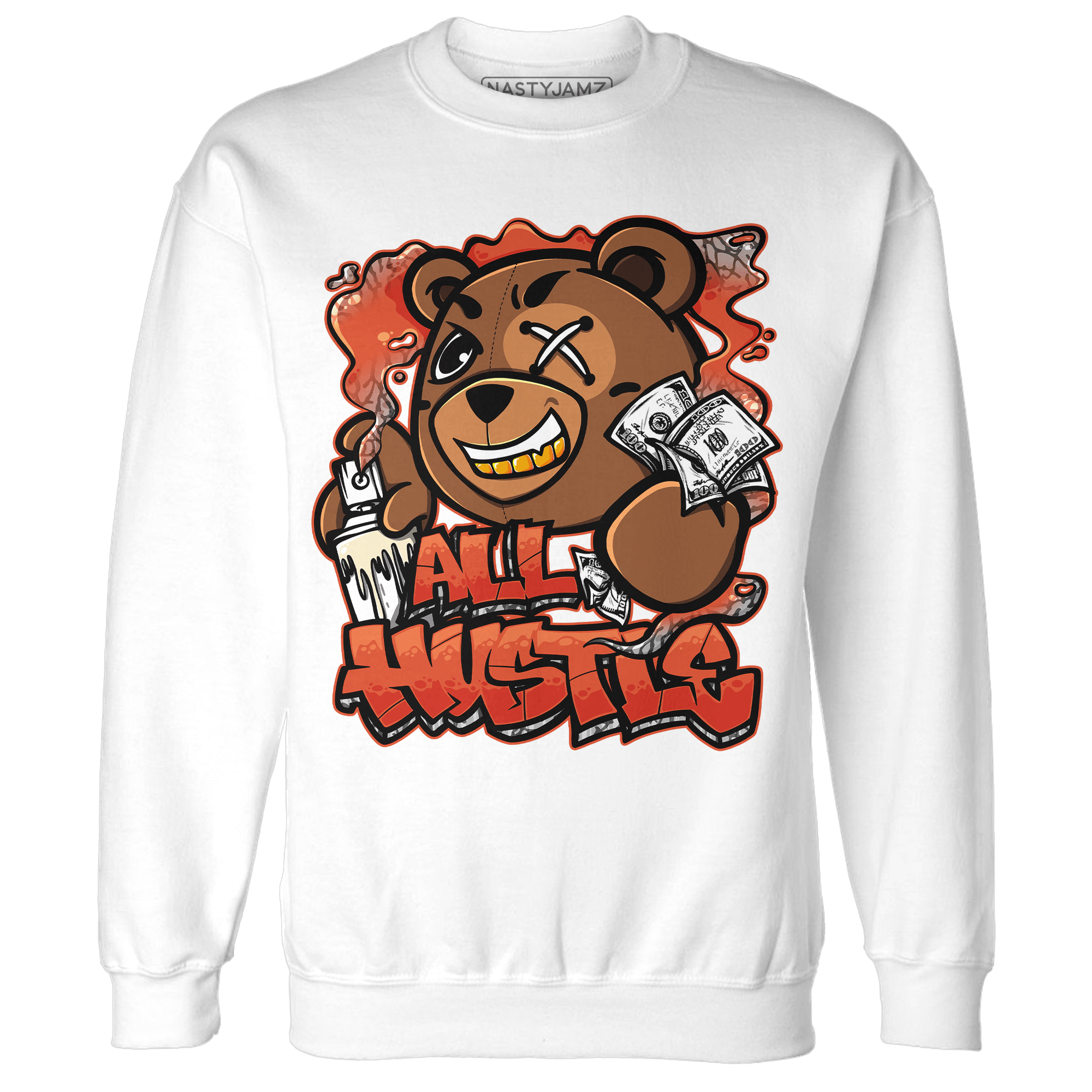 Georgia Peach 3s Sweatshirt Match BER Hustle All Day - NastyJamz