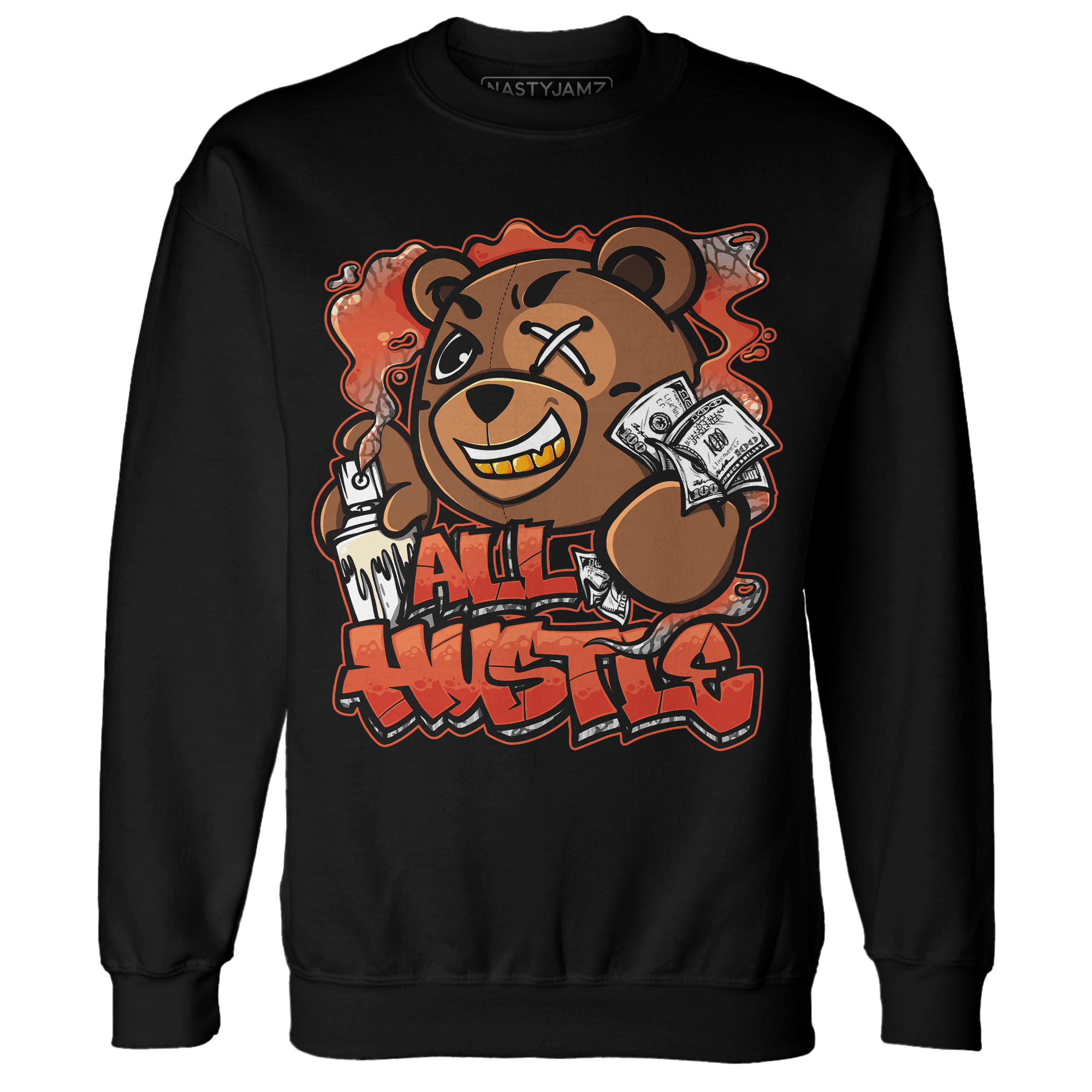 Georgia Peach 3s Sweatshirt Match BER Hustle All Day - NastyJamz
