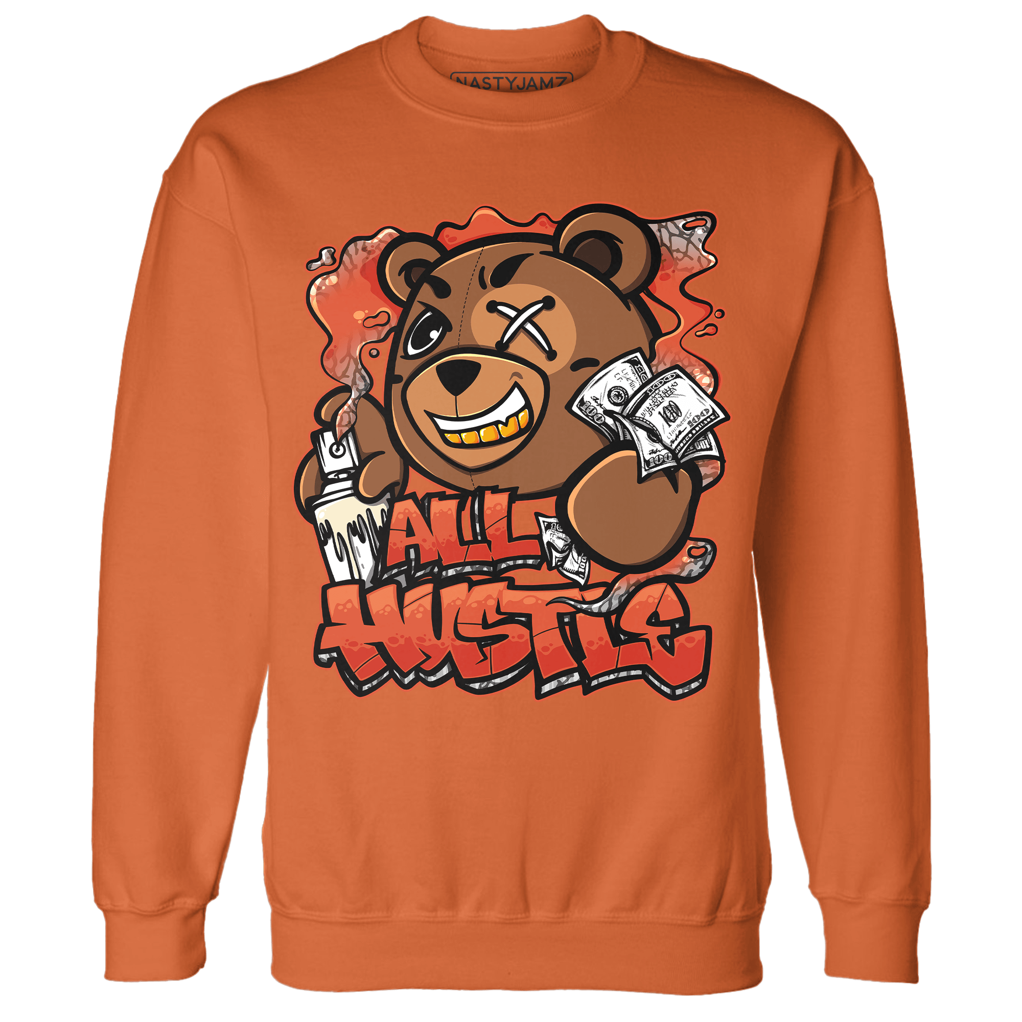 Georgia Peach 3s Sweatshirt Match BER Hustle All Day - NastyJamz