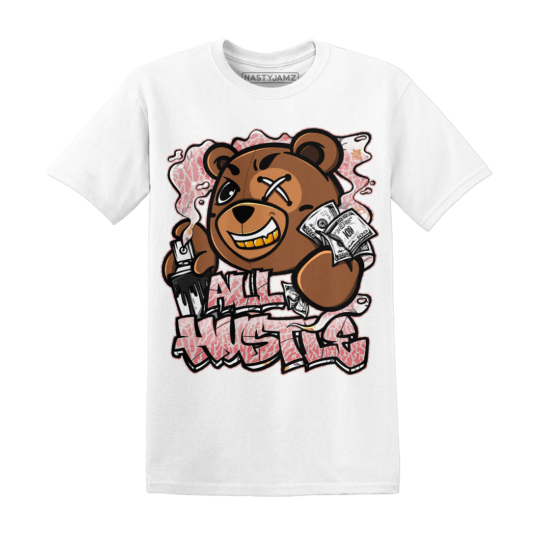 Red Stardust 3s T Shirt Match BER Hustle All Day - NastyJamz