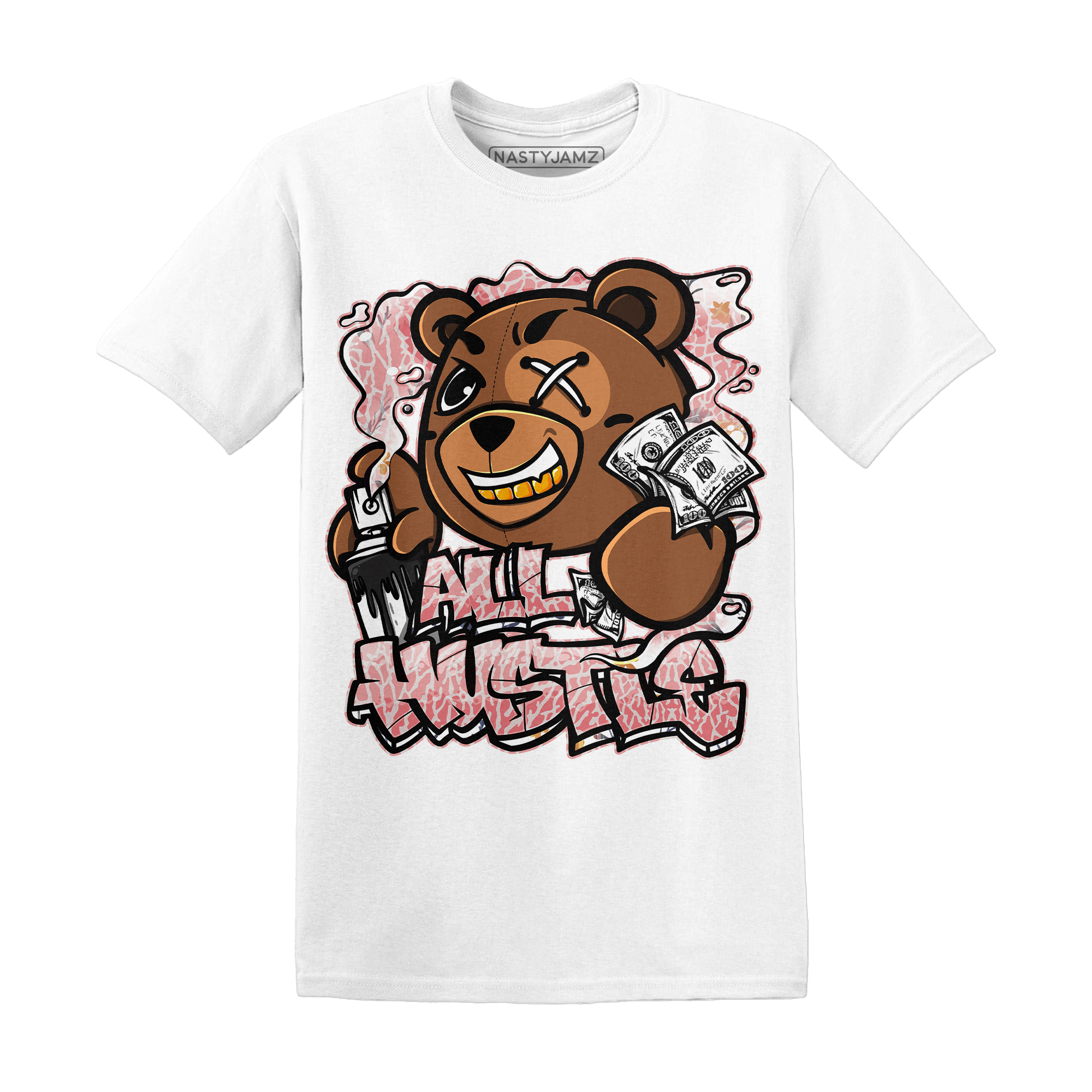 Red Stardust 3s T Shirt Match BER Hustle All Day - NastyJamz