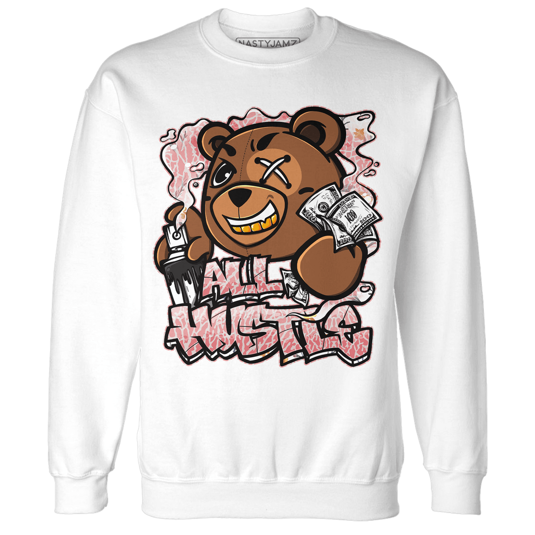 Red Stardust 3s Sweatshirt Match BER Hustle All Day - NastyJamz