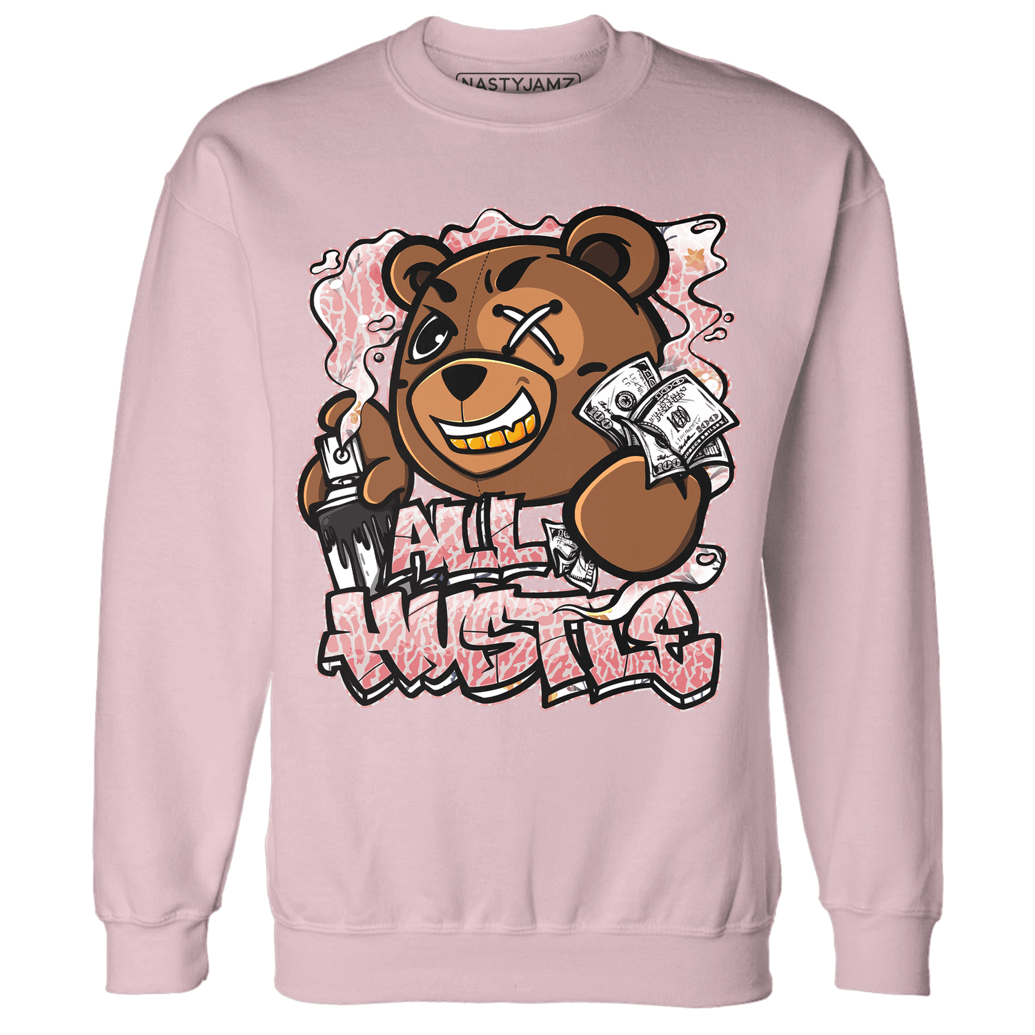 Red Stardust 3s Sweatshirt Match BER Hustle All Day - NastyJamz