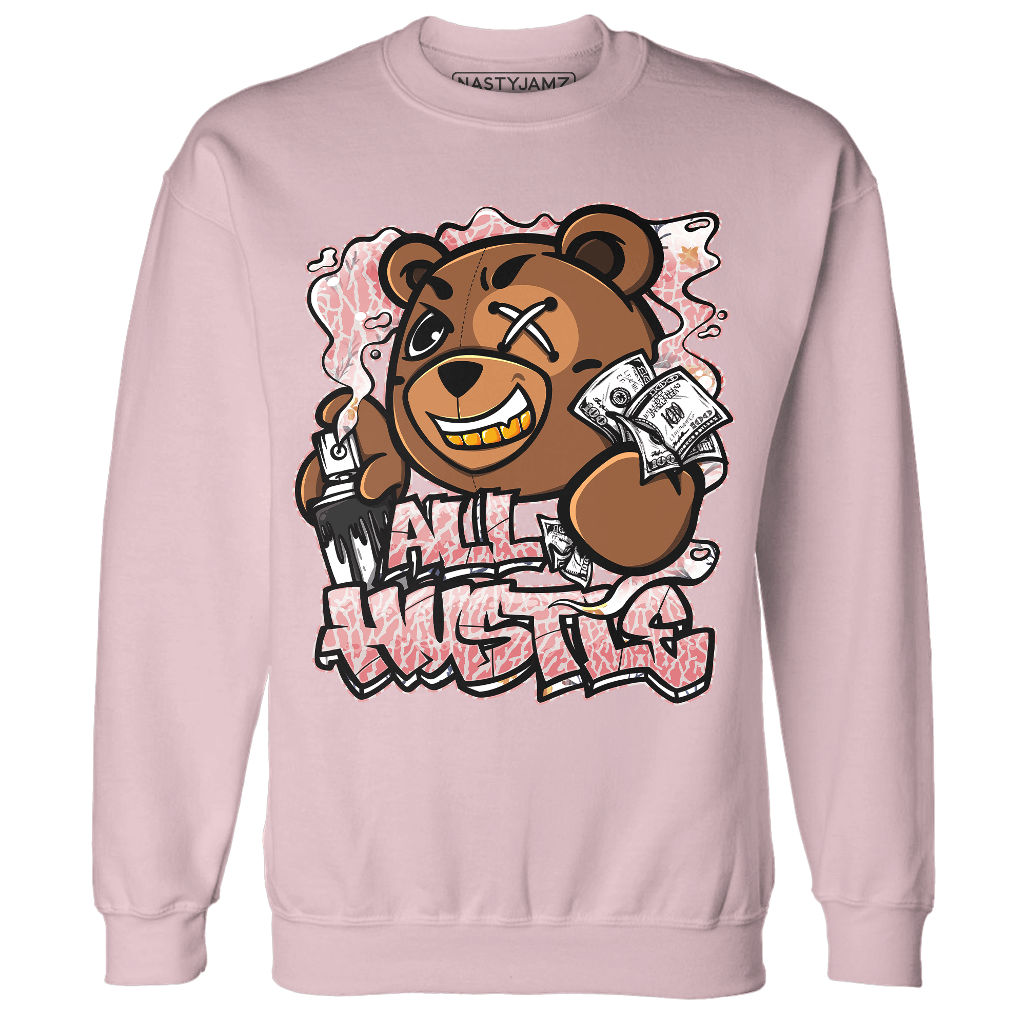 Red Stardust 3s Sweatshirt Match BER Hustle All Day - NastyJamz