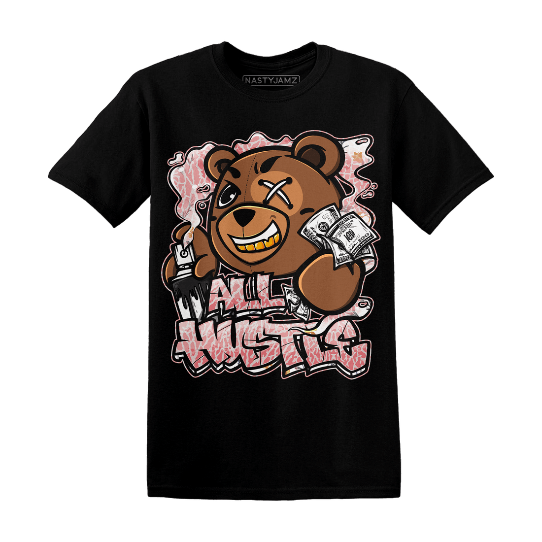 Red Stardust 3s T Shirt Match BER Hustle All Day - NastyJamz