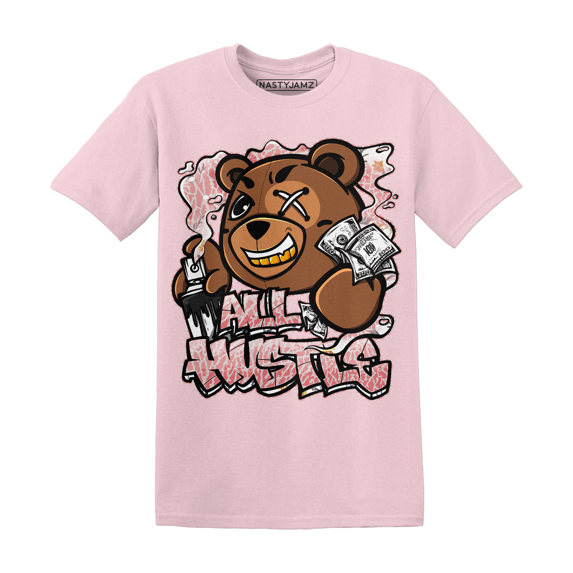 Red Stardust 3s T Shirt Match BER Hustle All Day - NastyJamz