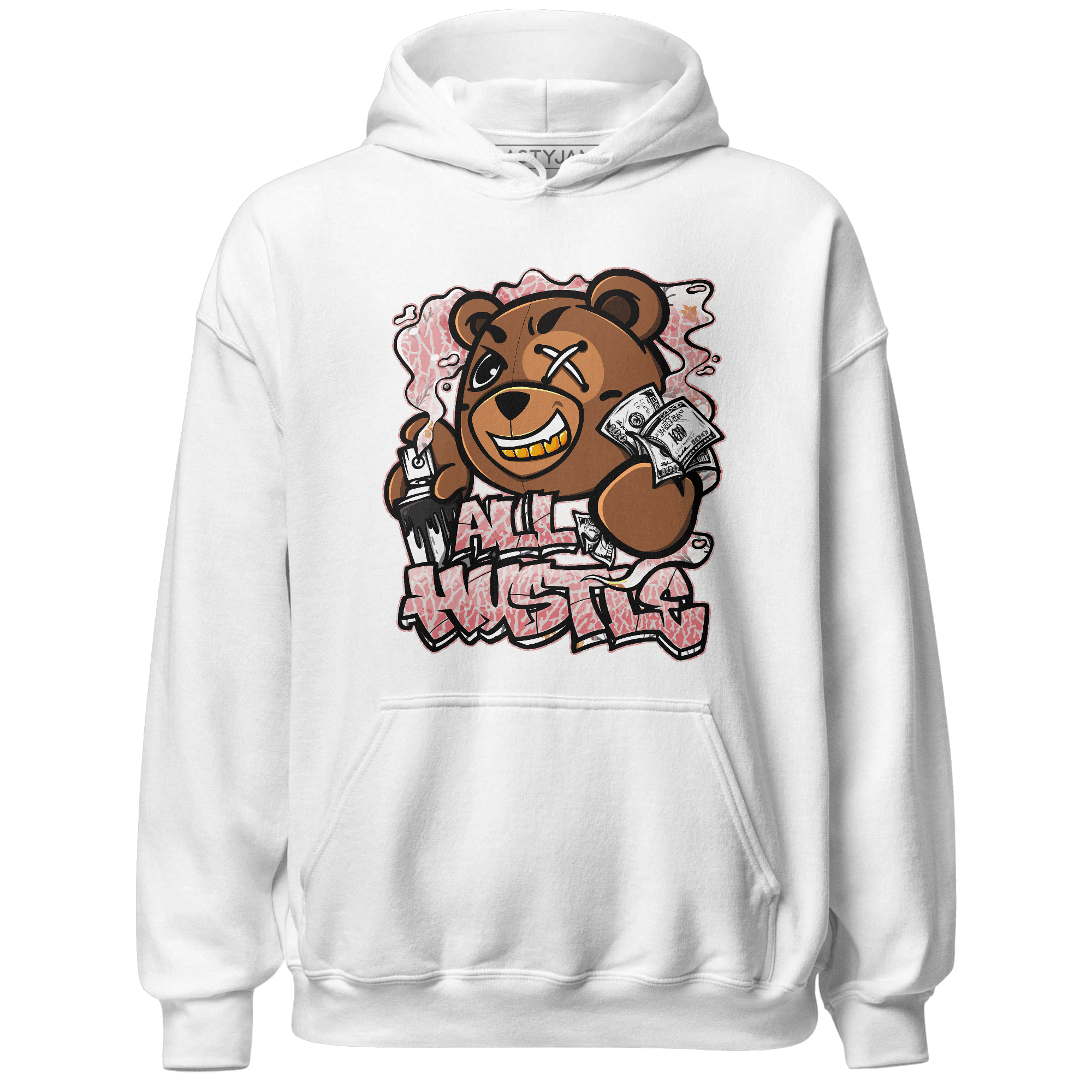Red Stardust 3s Hoodie Match BER Hustle All Day - NastyJamz