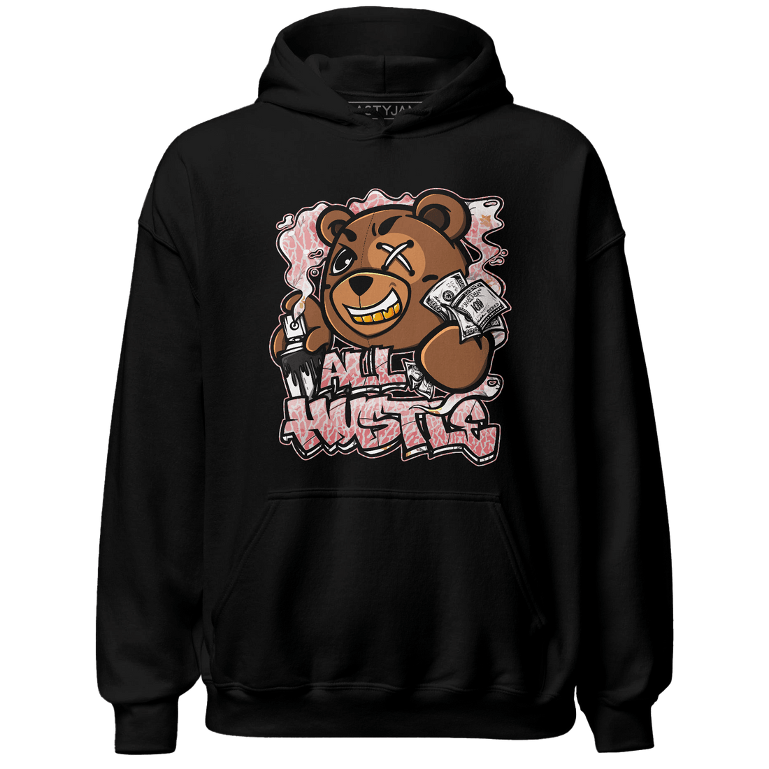 Red Stardust 3s Hoodie Match BER Hustle All Day - NastyJamz