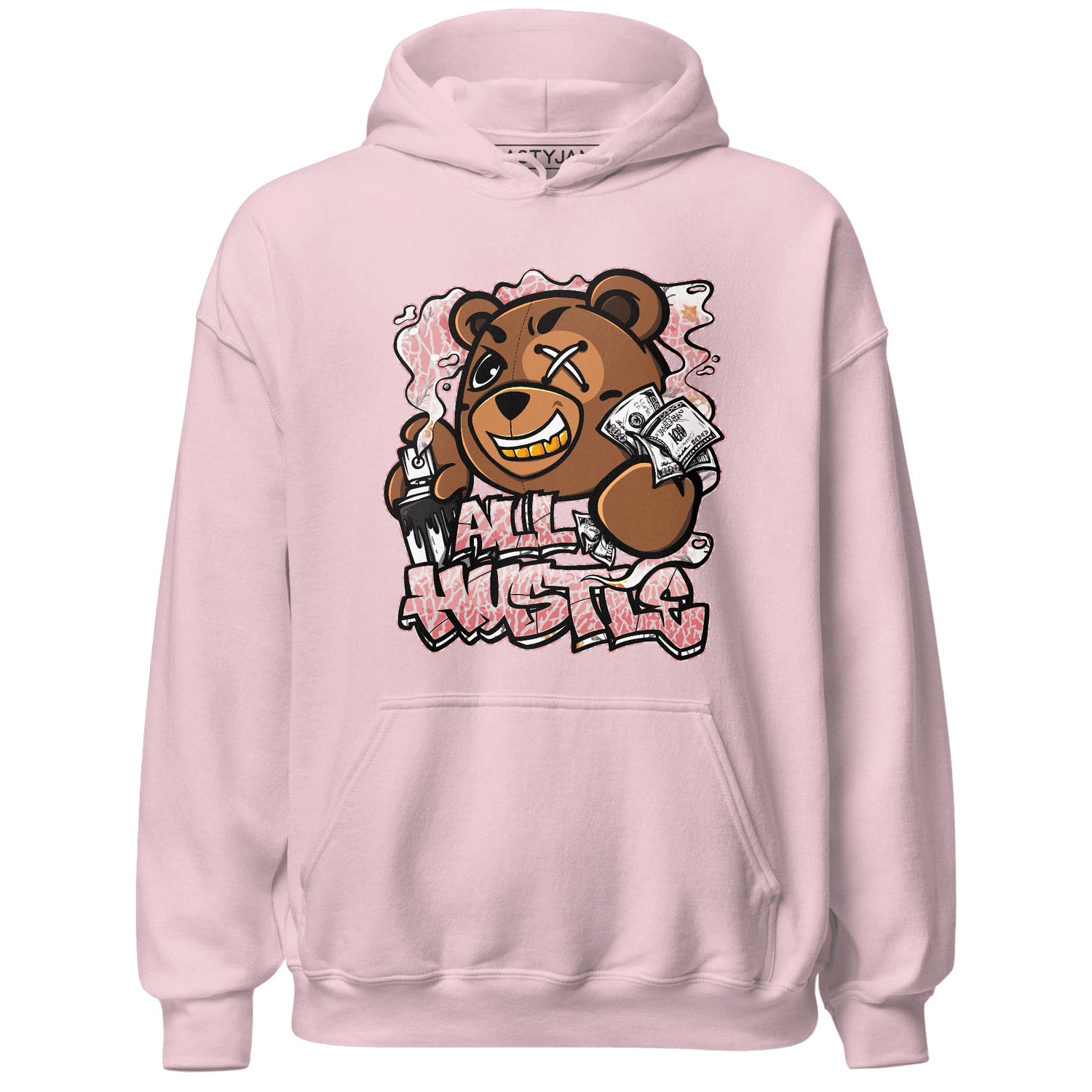 Red Stardust 3s Hoodie Match BER Hustle All Day - NastyJamz