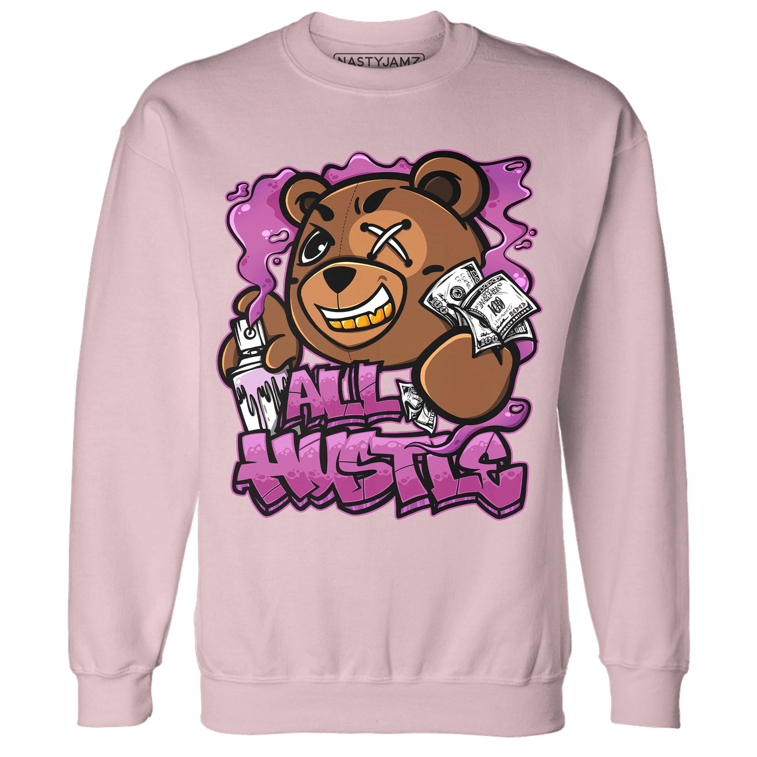 GS Hyper Violet 4s Sweatshirt Match BER Hustle All Day - NastyJamz