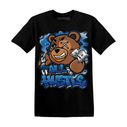 Industrial Blue 4s T Shirt Match BER Hustle All Day - NastyJamz