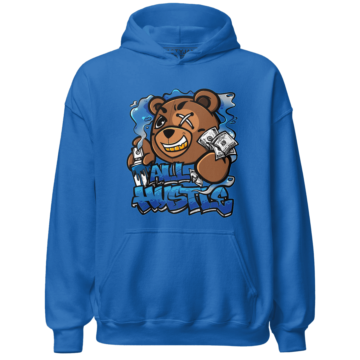 Industrial Blue 4s Hoodie Match BER Hustle All Day - NastyJamz