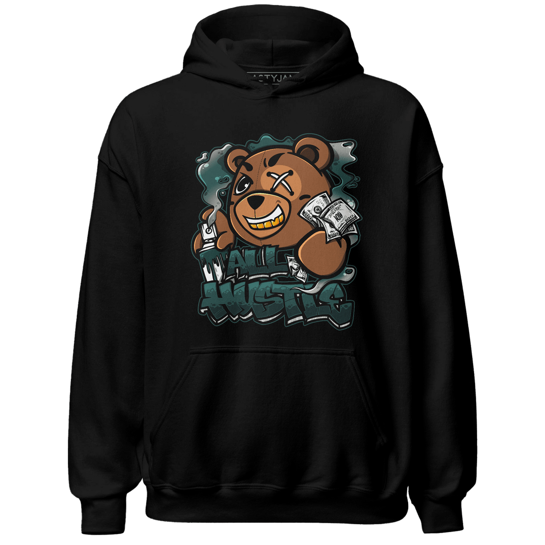 Oxidized Green 4s Hoodie Match BER Hustle All Day - NastyJamz