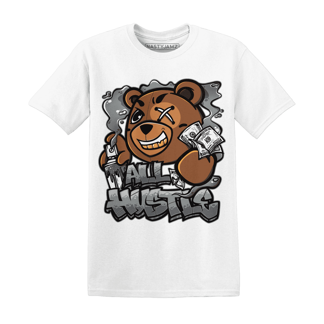 Paris Olympicsss 4s T Shirt Match BER Hustle All Day - NastyJamz