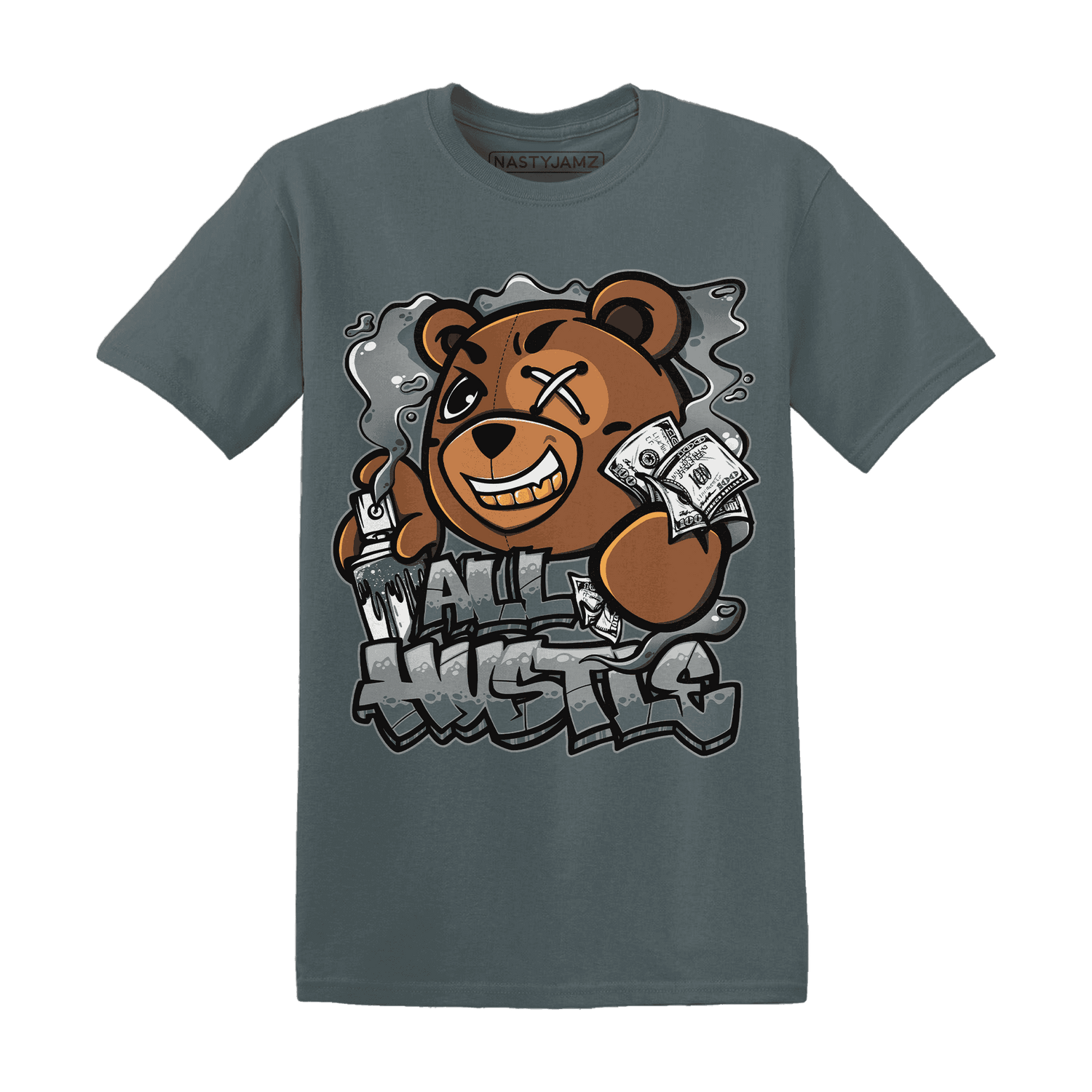Paris Olympicsss 4s T Shirt Match BER Hustle All Day - NastyJamz