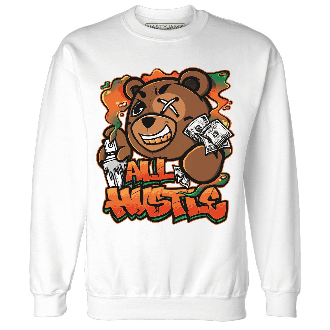 MAM Hurricanes 5s Sweatshirt Match BER Hustle All Day - NastyJamz
