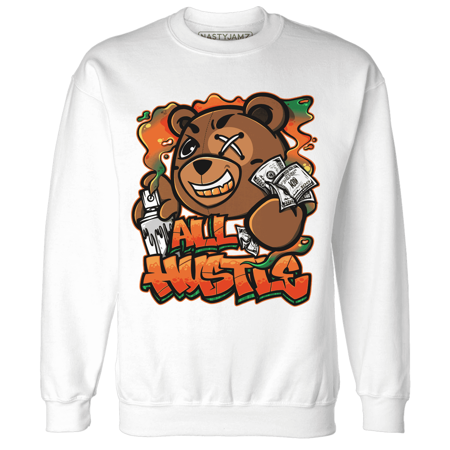 MAM Hurricanes 5s Sweatshirt Match BER Hustle All Day - NastyJamz