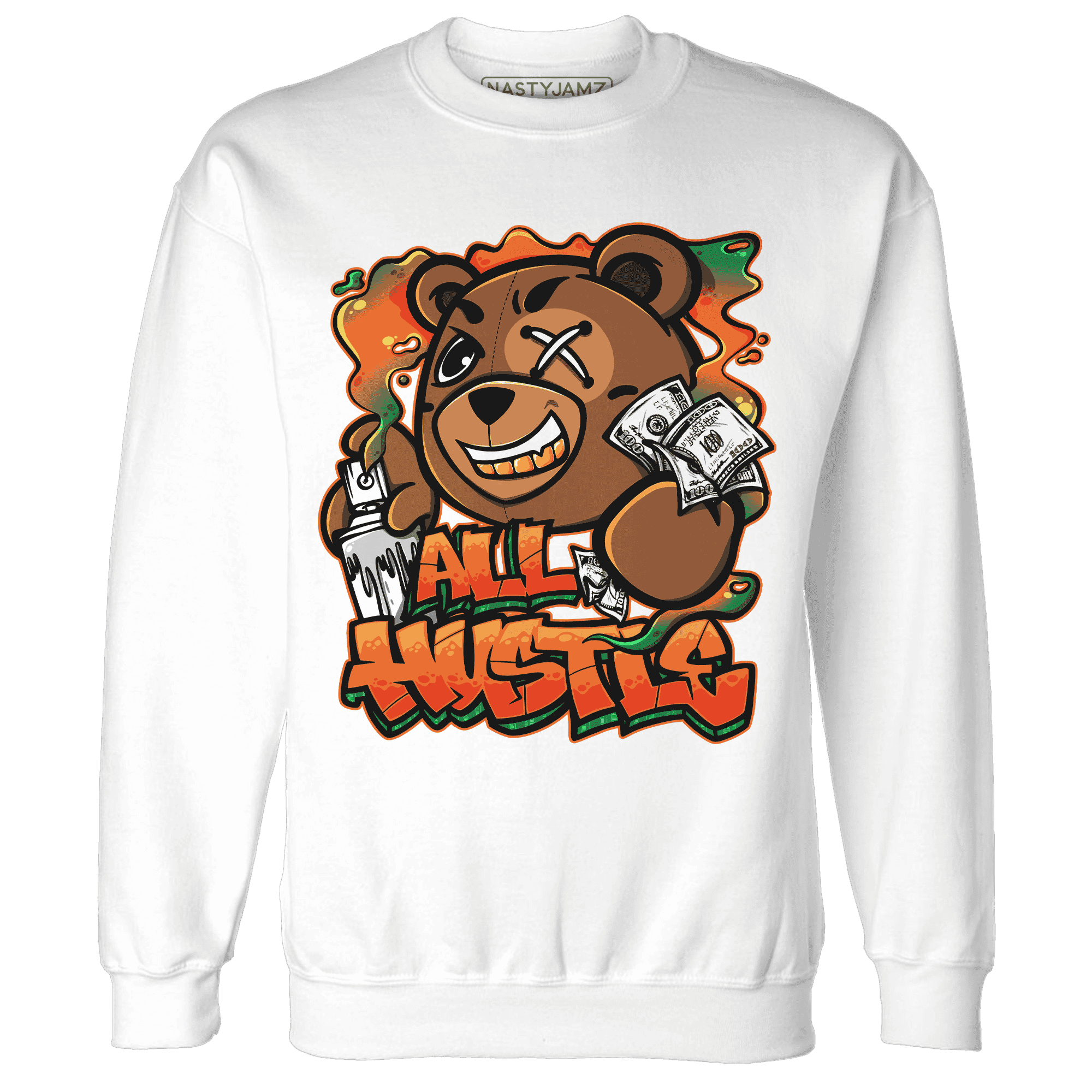 MAM Hurricanes 5s Sweatshirt Match BER Hustle All Day - NastyJamz