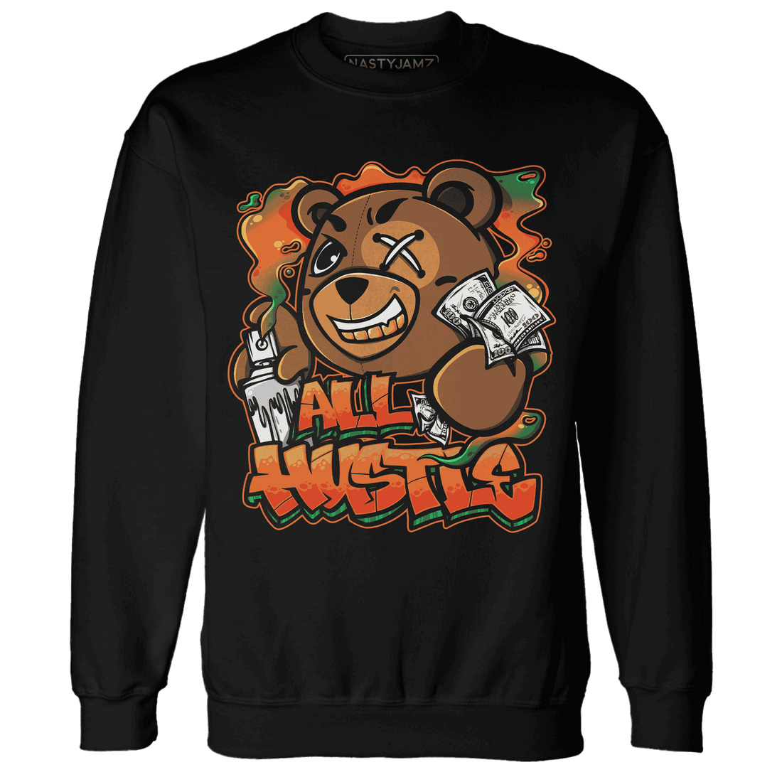MAM Hurricanes 5s Sweatshirt Match BER Hustle All Day - NastyJamz