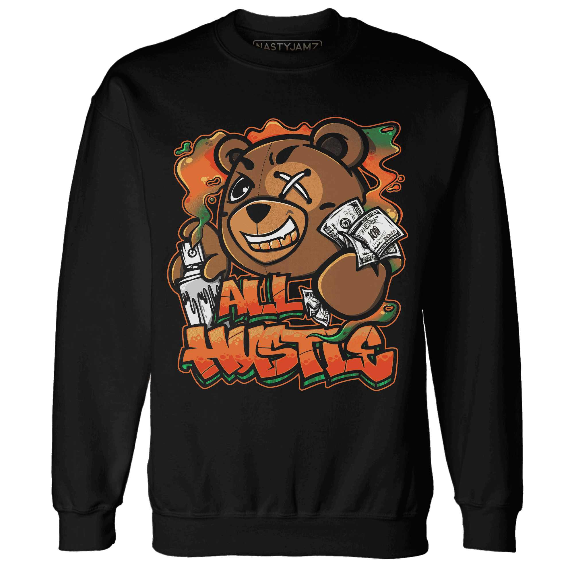 MAM Hurricanes 5s Sweatshirt Match BER Hustle All Day - NastyJamz