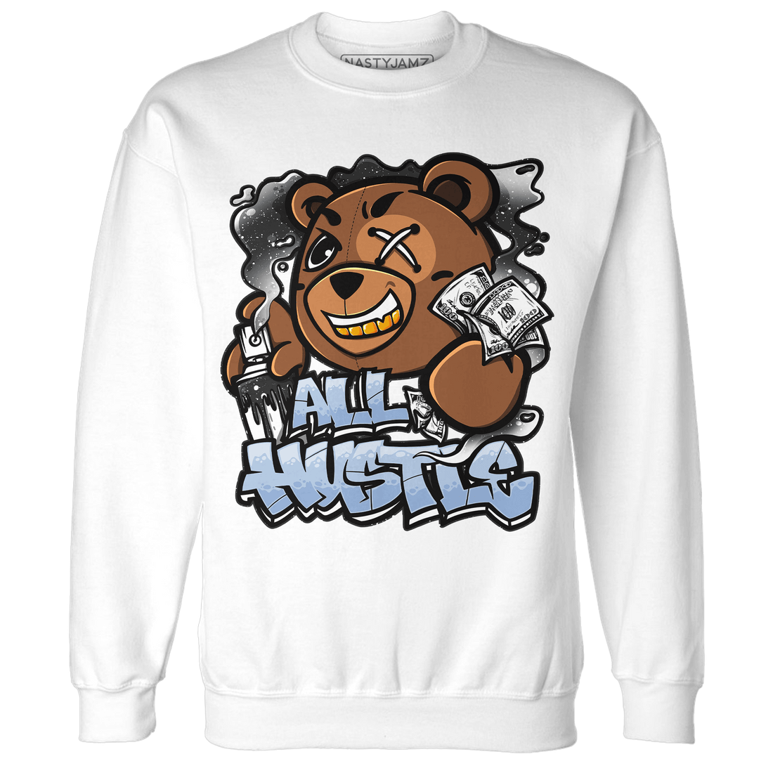 Reverse Oreo 6s Sweatshirt Match BER Hustle All Day - NastyJamz