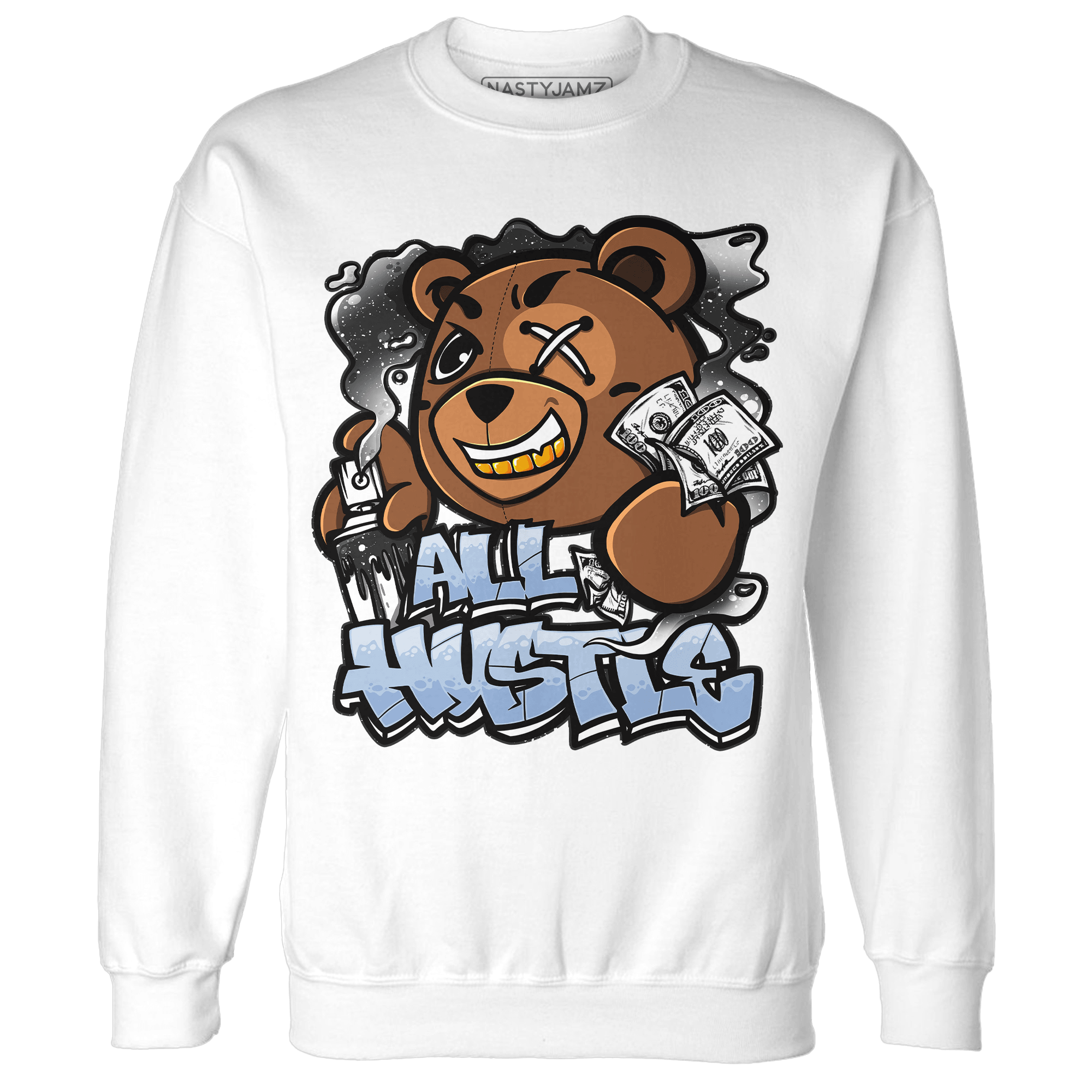 Reverse Oreo 6s Sweatshirt Match BER Hustle All Day - NastyJamz