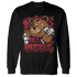 Cherry 12s Sweatshirt Match BER Hustle All Day - NastyJamz