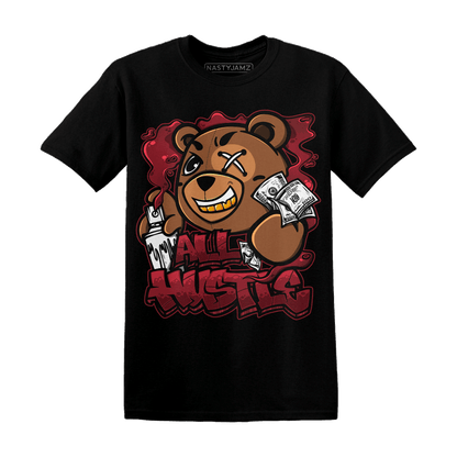 Cherry 12s T Shirt Match BER Hustle All Day - NastyJamz