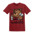 Cherry 12s T Shirt Match BER Hustle All Day - NastyJamz