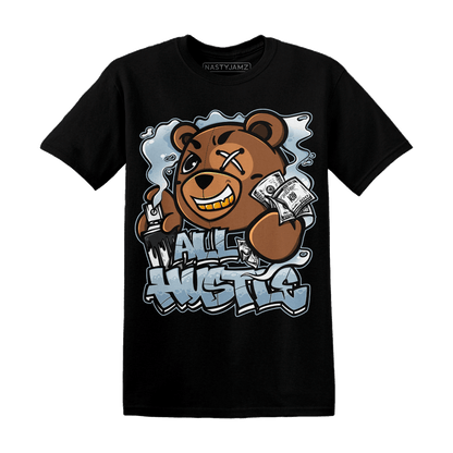 Blue Grey 13s T Shirt Match BER Hustle All Day - NastyJamz