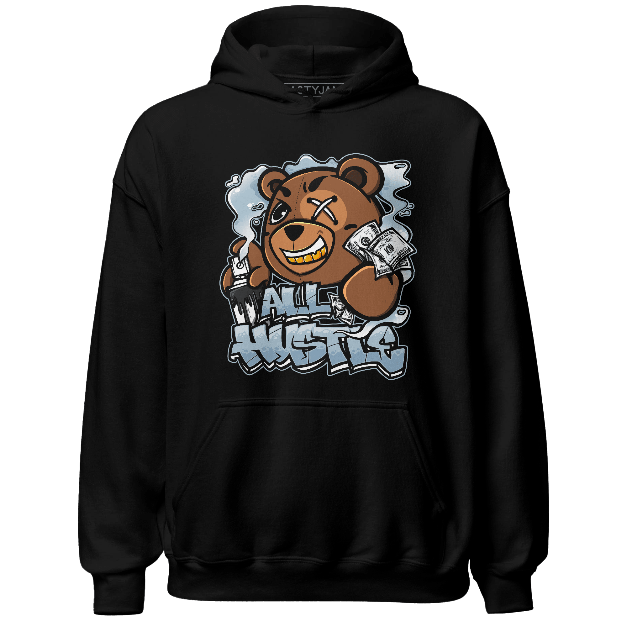 Blue Grey 13s Hoodie Match BER Hustle All Day - NastyJamz