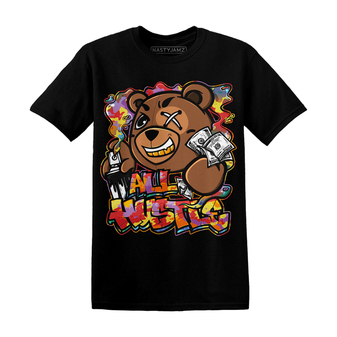Mid GS Six Championships 1s T Shirt Match BER Hustle All Day - NastyJamz