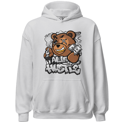 Retro High OG Black White 1s Hoodie Match BER Hustle All Day - NastyJamz