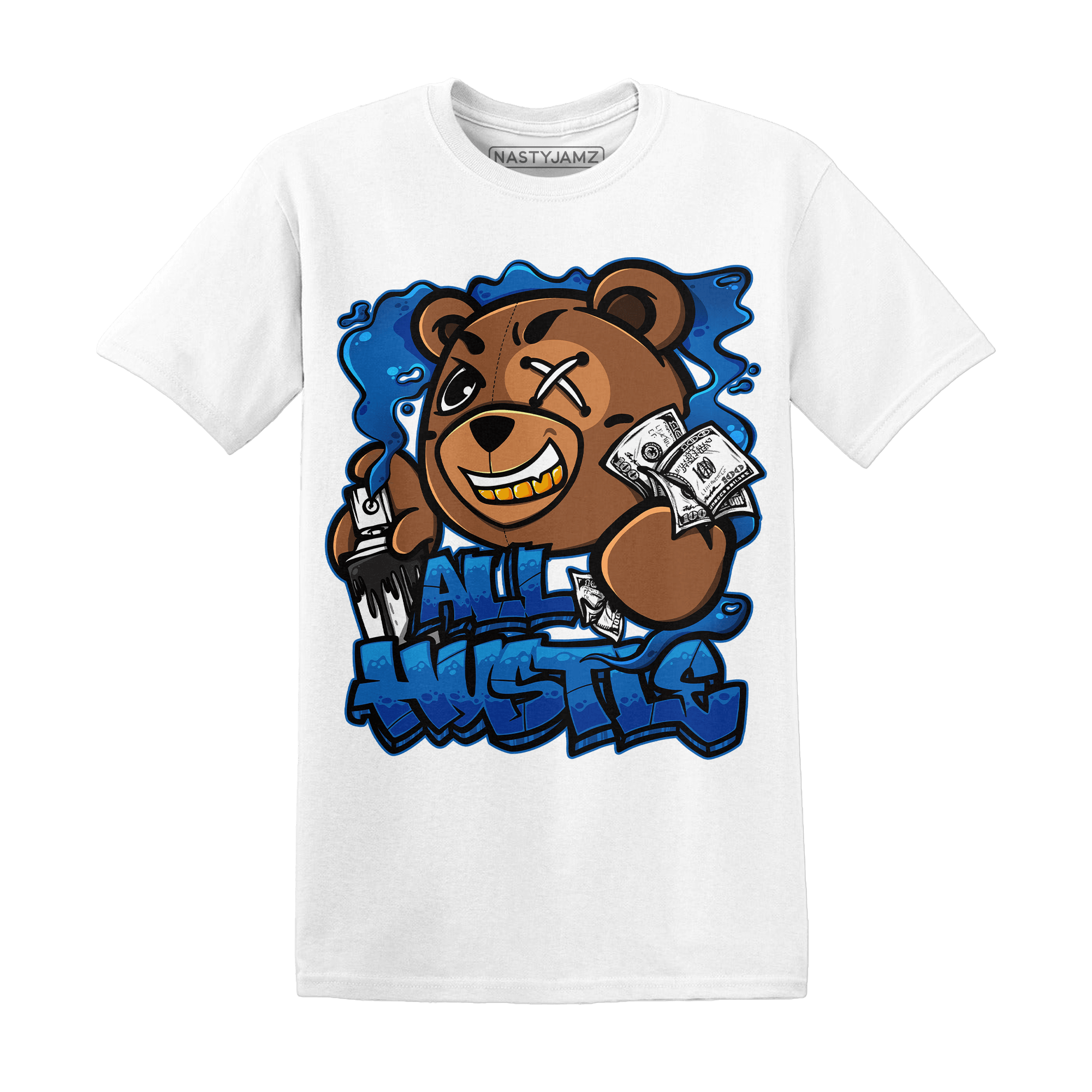 Royal Reimagined 1s T Shirt Match BER Hustle All Day - NastyJamz