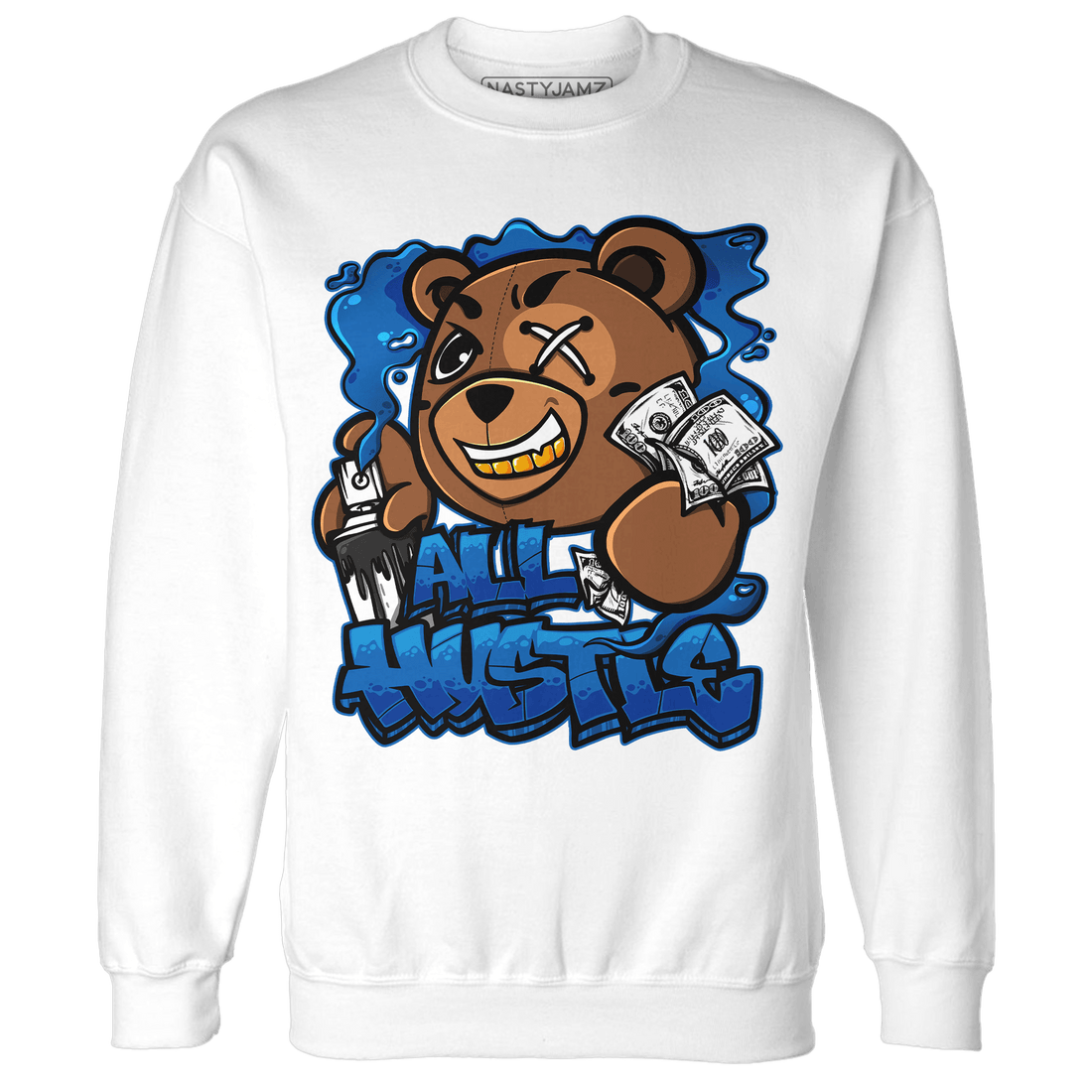 Royal Reimagined 1s Sweatshirt Match BER Hustle All Day - NastyJamz