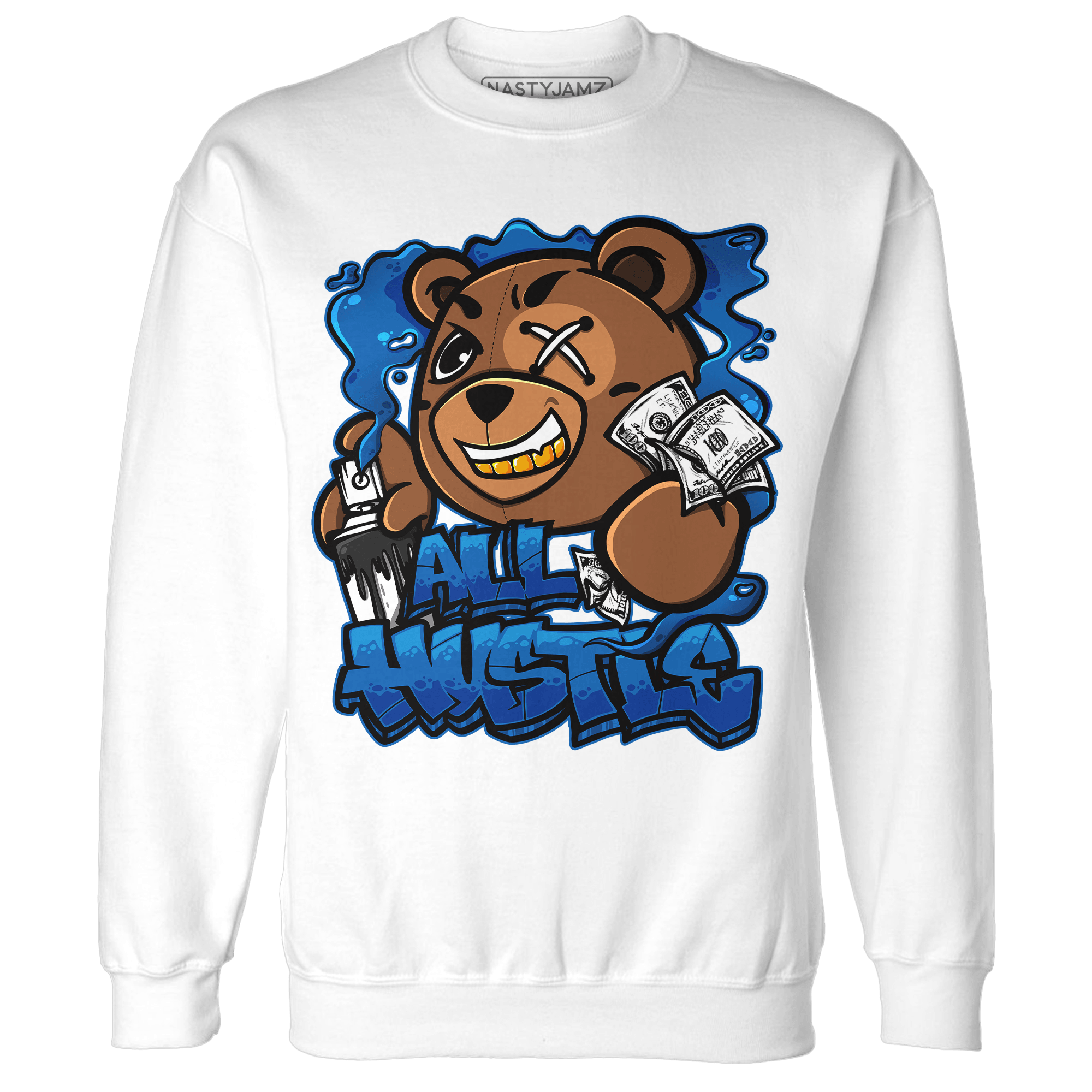 Royal Reimagined 1s Sweatshirt Match BER Hustle All Day - NastyJamz