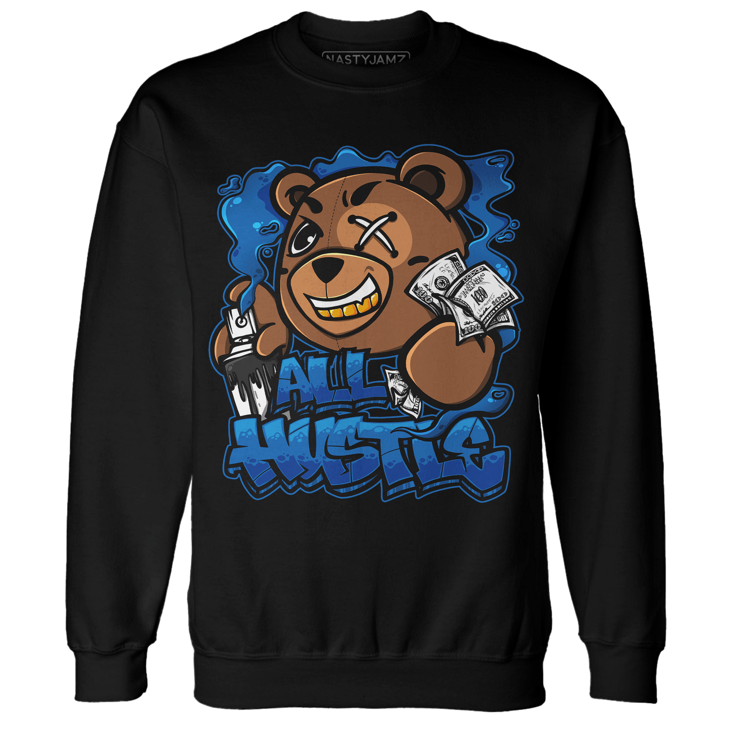 Royal Reimagined 1s Sweatshirt Match BER Hustle All Day - NastyJamz
