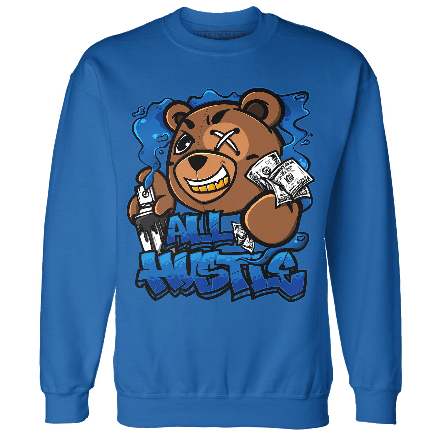 Royal Reimagined 1s Sweatshirt Match BER Hustle All Day - NastyJamz