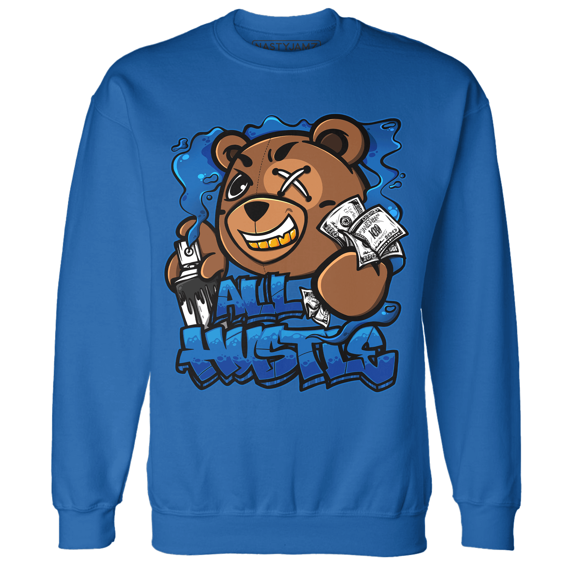 Royal Reimagined 1s Sweatshirt Match BER Hustle All Day - NastyJamz