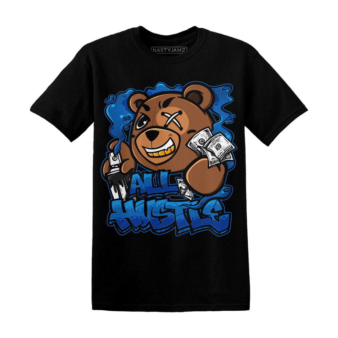 Royal Reimagined 1s T Shirt Match BER Hustle All Day - NastyJamz