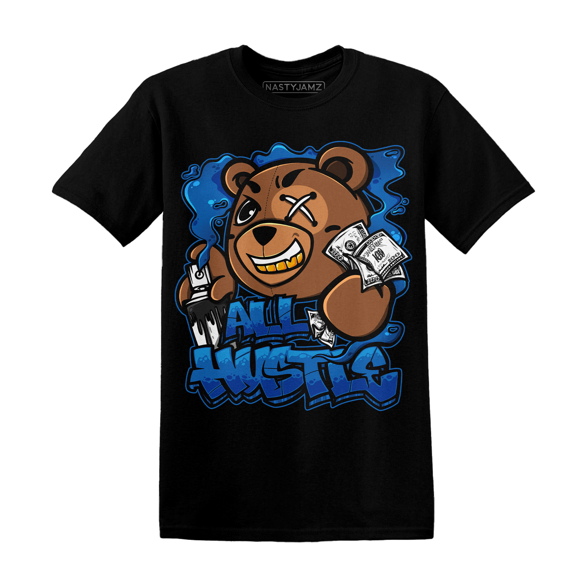 Royal Reimagined 1s T Shirt Match BER Hustle All Day - NastyJamz