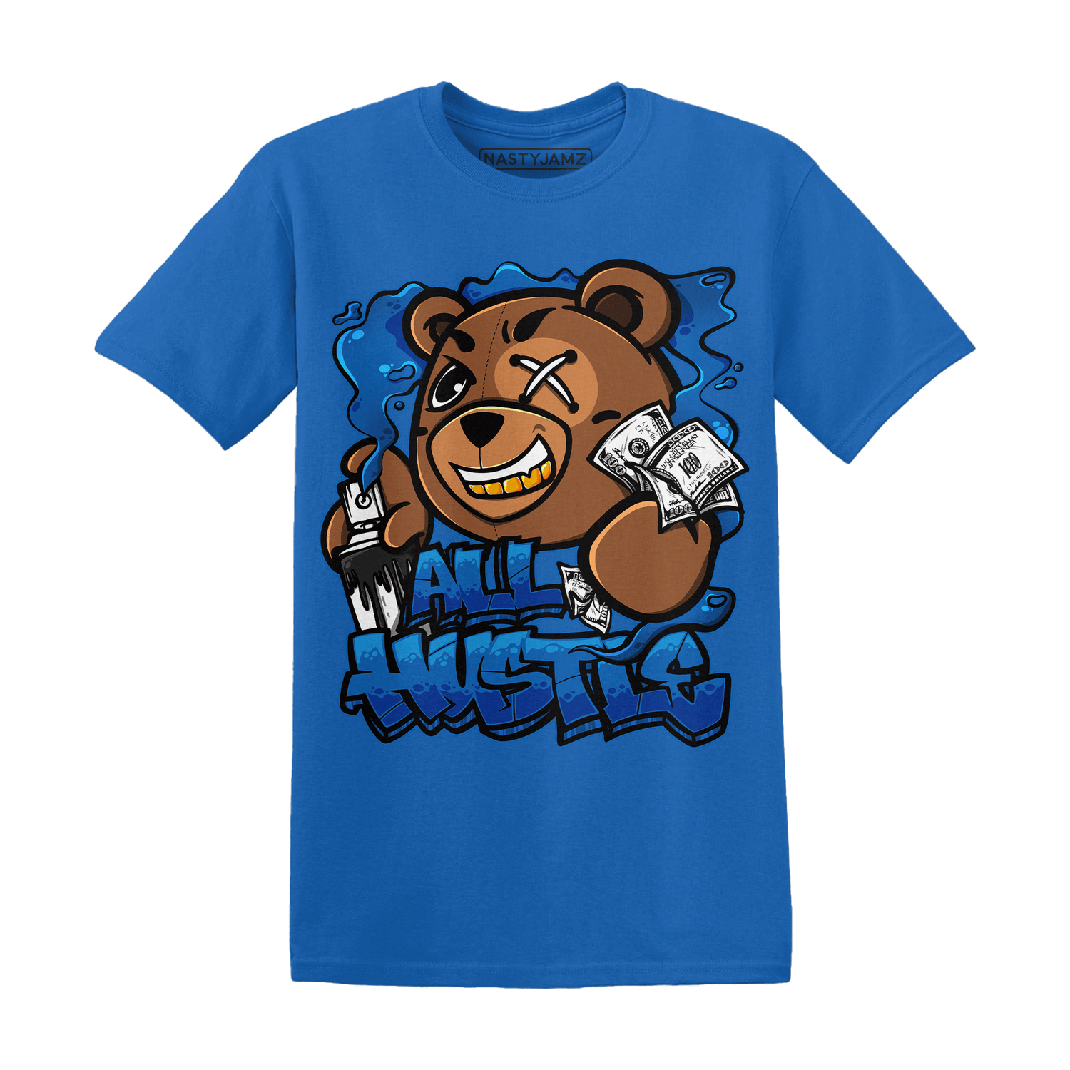 Royal Reimagined 1s T Shirt Match BER Hustle All Day - NastyJamz