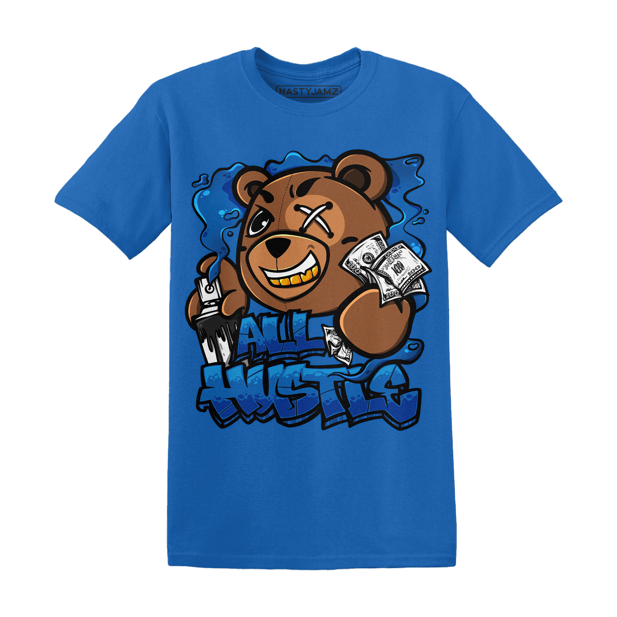 Royal Reimagined 1s T Shirt Match BER Hustle All Day - NastyJamz