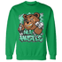 Green Glow 3s Sweatshirt Match BER Hustle All Day - NastyJamz
