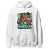 Green Glow 3s Hoodie Match BER Hustle All Day - NastyJamz