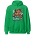 Green Glow 3s Hoodie Match BER Hustle All Day - NastyJamz
