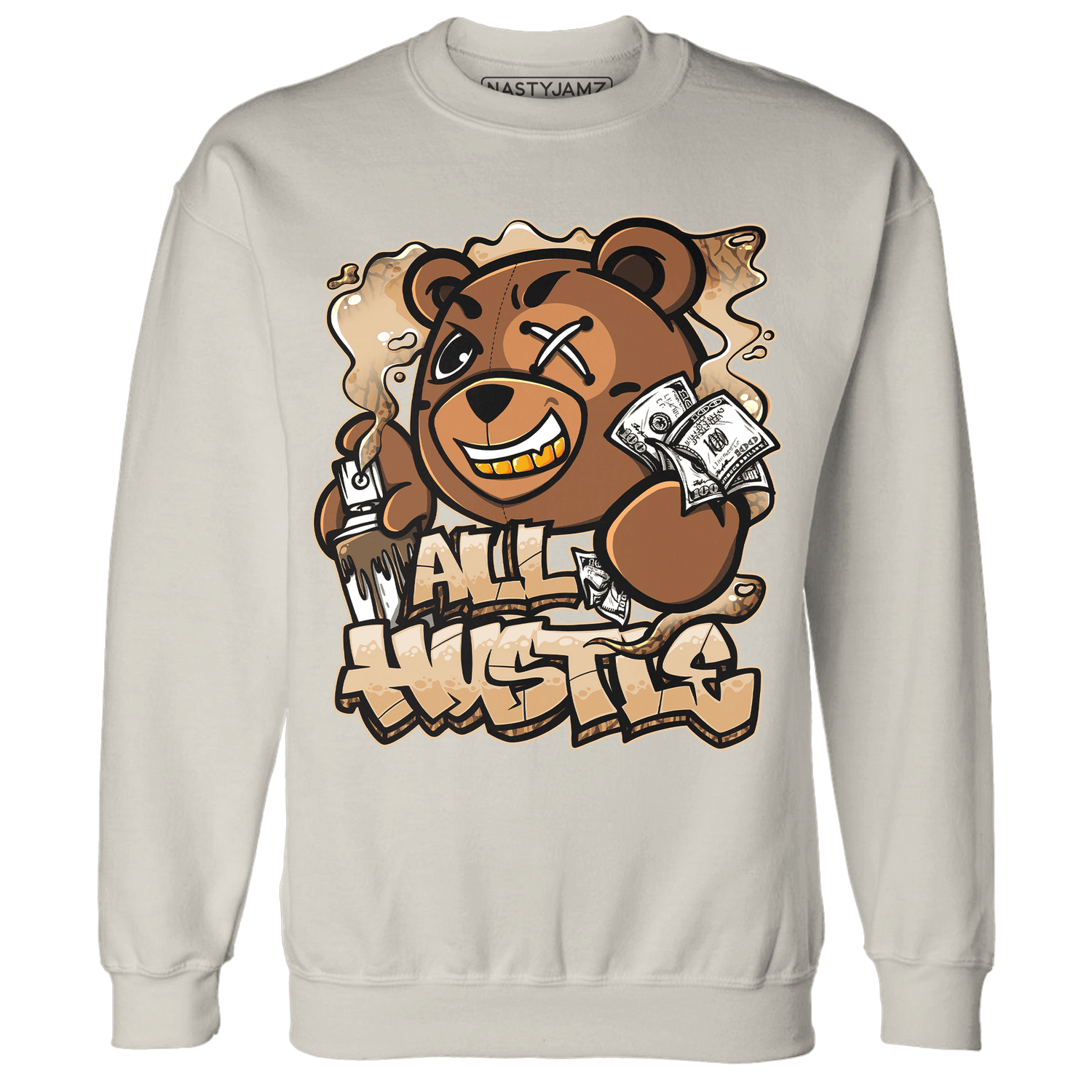 Palomino 3s Sweatshirt Match BER Hustle All Day - NastyJamz