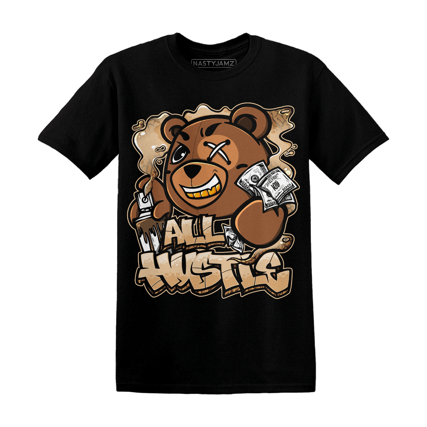 Palomino 3s T Shirt Match BER Hustle All Day - NastyJamz