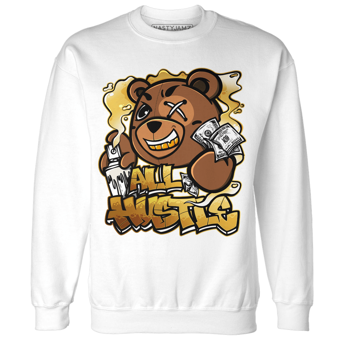 Sail 4s Sweatshirt Match BER Hustle All Day - NastyJamz