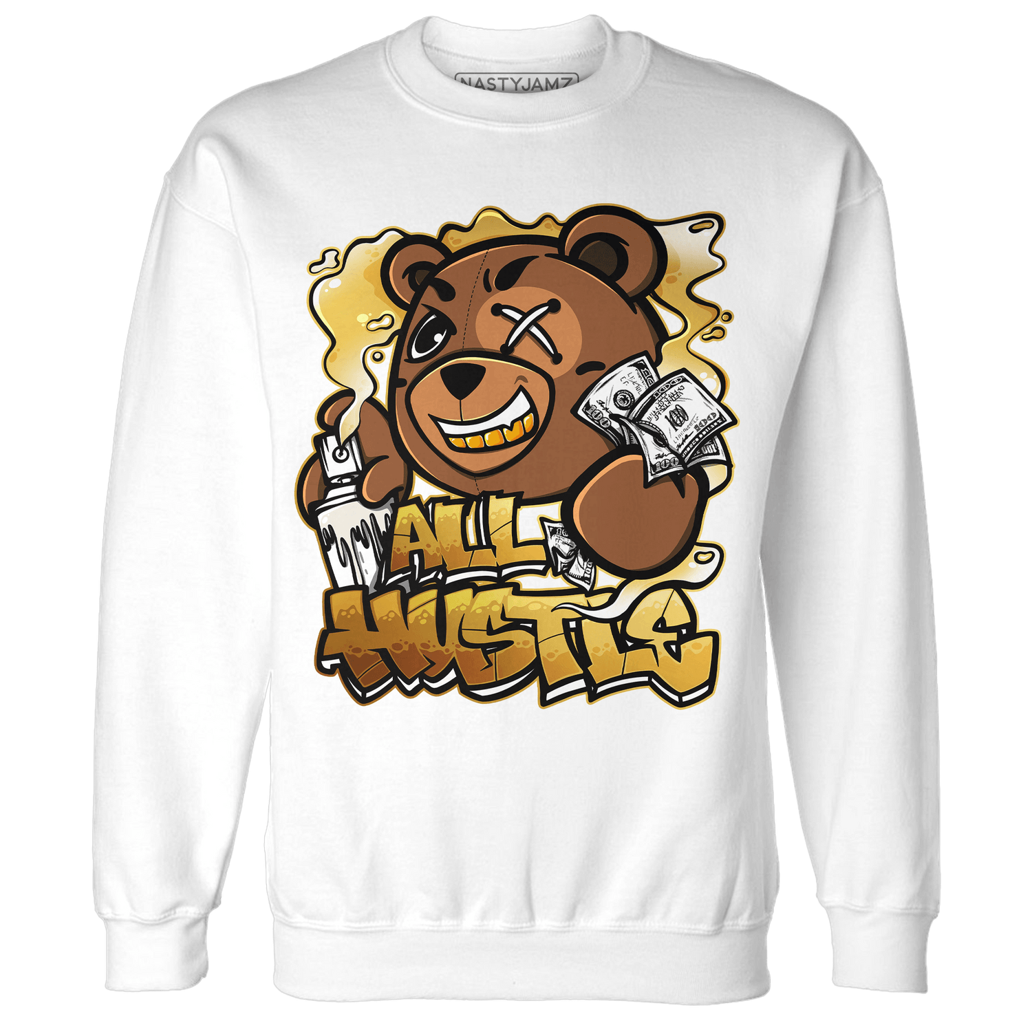 Sail 4s Sweatshirt Match BER Hustle All Day - NastyJamz